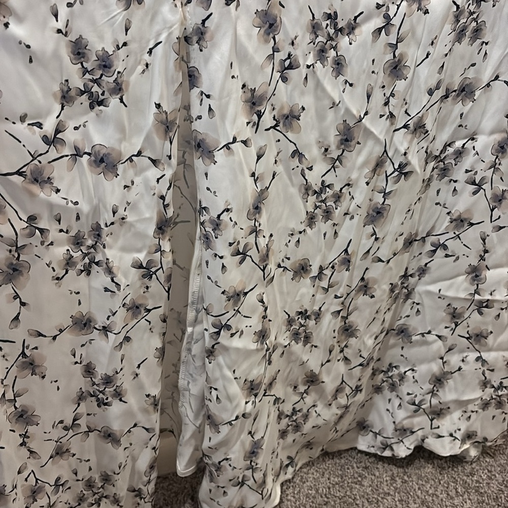 Oh Seven Days - Elegant Floral White maxi Dress - NWT - size 3X - sleeveless - Picture 6 of 9